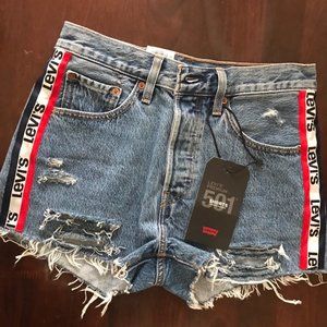 501 High Rise Levis Jeans with customized tears